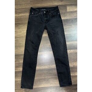 American Eagle Next Level Stretch Skinny Jeans Mens 30x29.5 Faded Black Denim